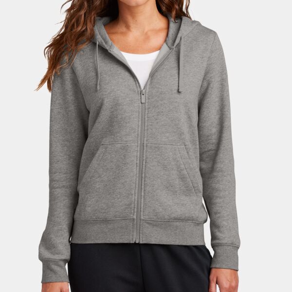 Women's Club Fleece Sleeve Swoosh Full Zip Hoodie Thumbnail